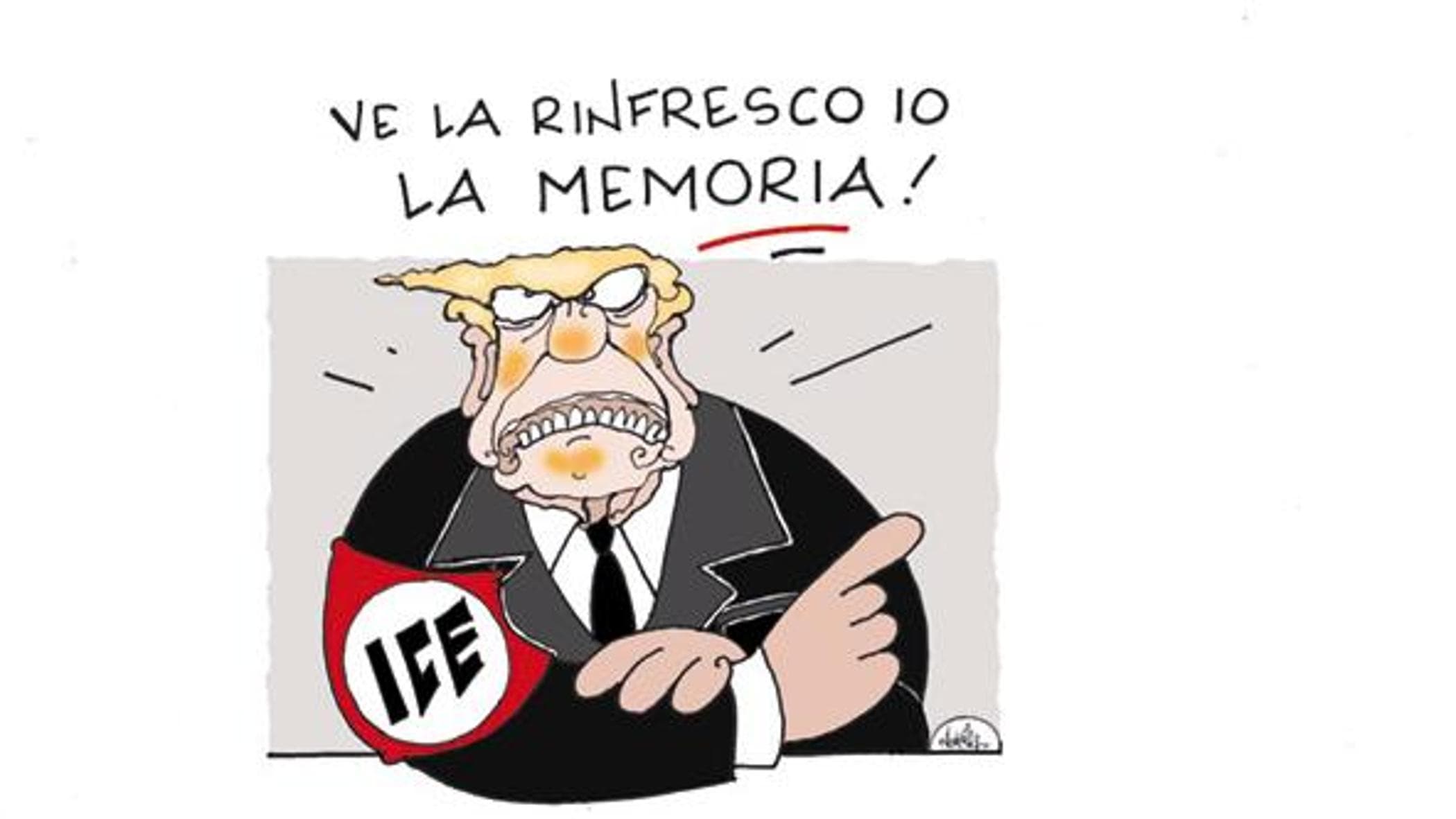 Ice, la violenza a Minneapolis vista da Ellekappa
