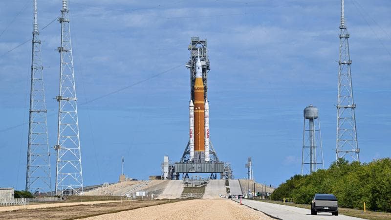 Sls sulla rampa di lancio