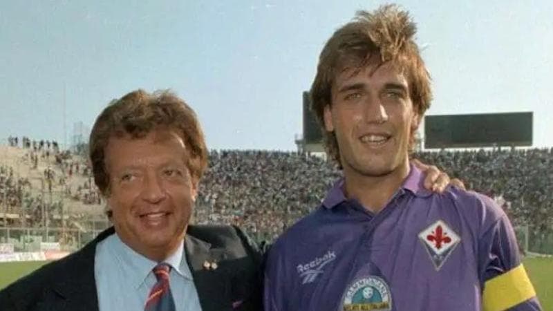 Vittorio Cecchi Gori con Batistuta