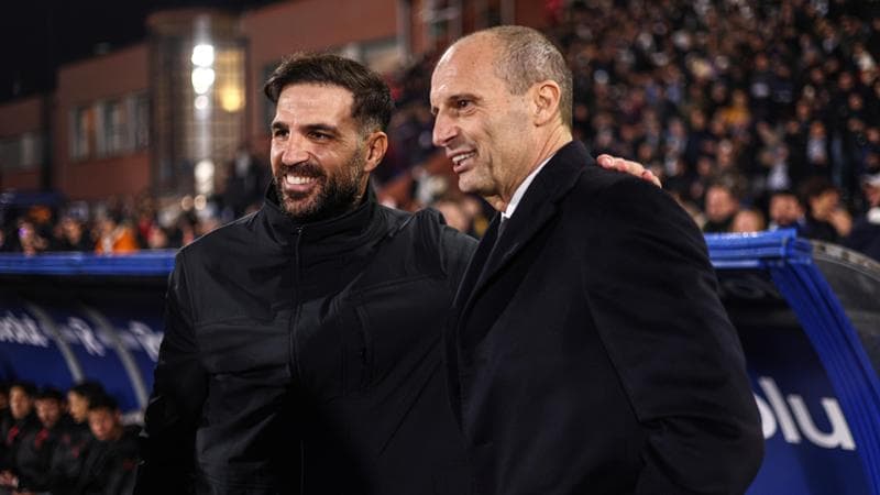 Cesc Fabregas e Massimiliano Allegri
