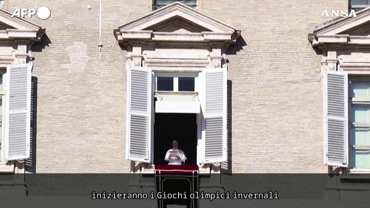 Milano Cortina, il Papa all'Angelus invoca la tregua olimpica