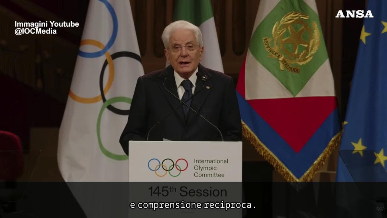 Milano Cortina, Mattarella: "Chiediamo il rispetto della tregua olimpica"