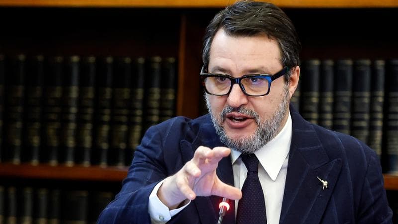 Il ministro delle Infrastrutture e Trasporti Matteo Salvini&nbsp;
