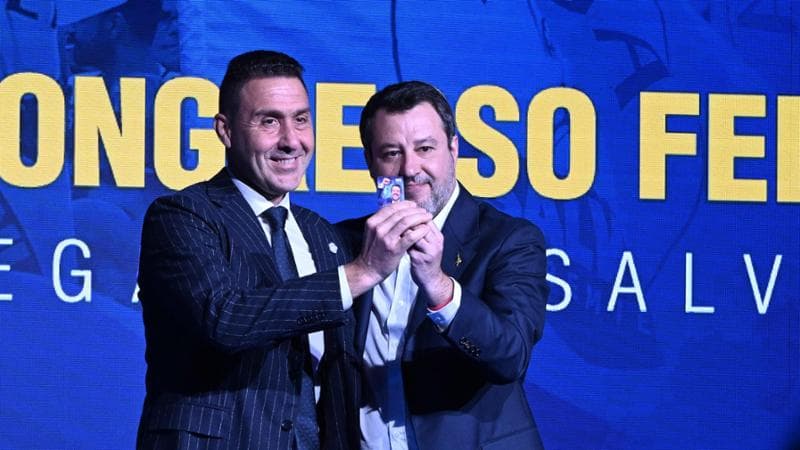 Roberto Vannacci e Matteo Salvini