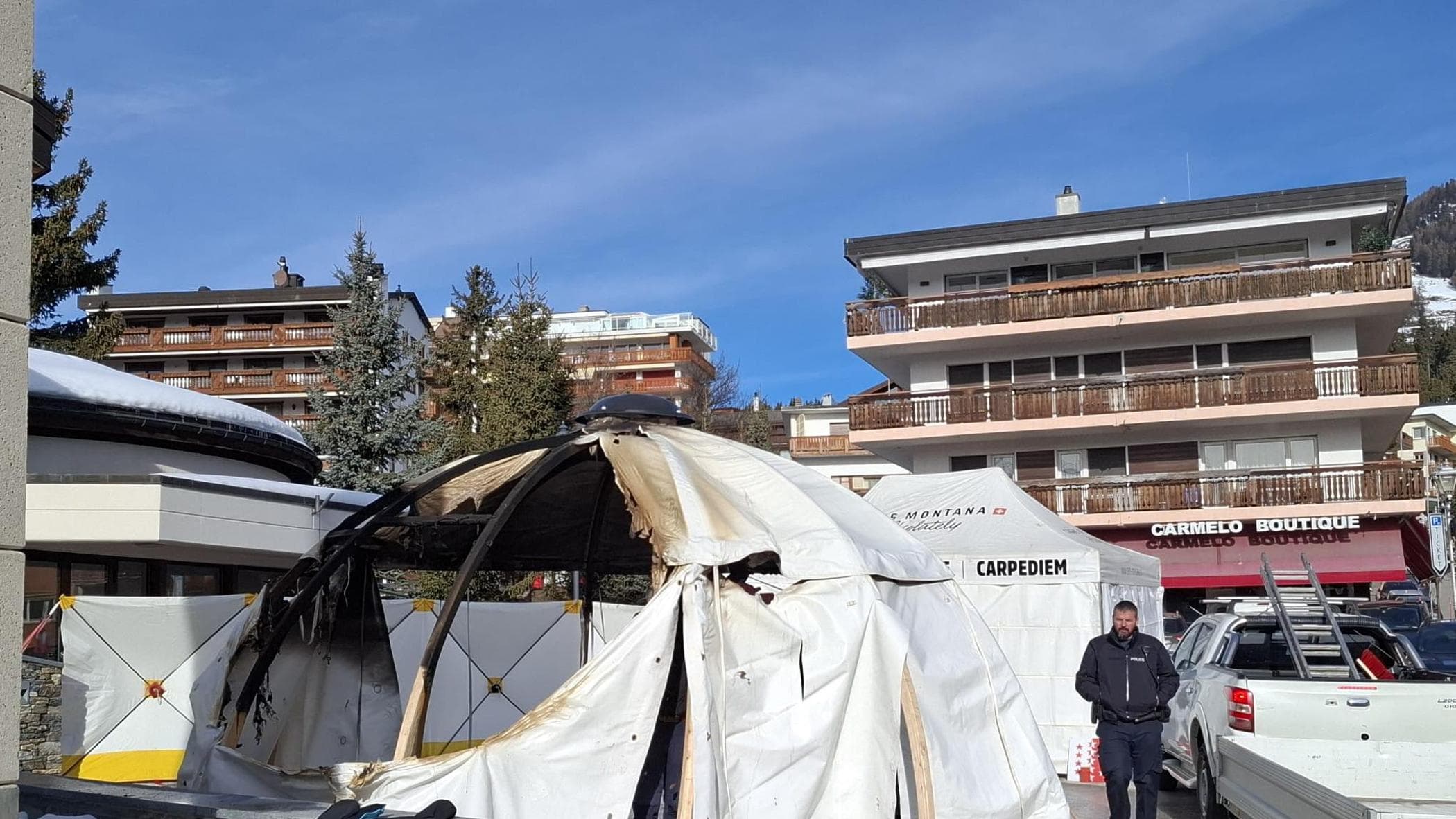 Crans-Montana, incendio al memoriale delle vittime: indagini in corso