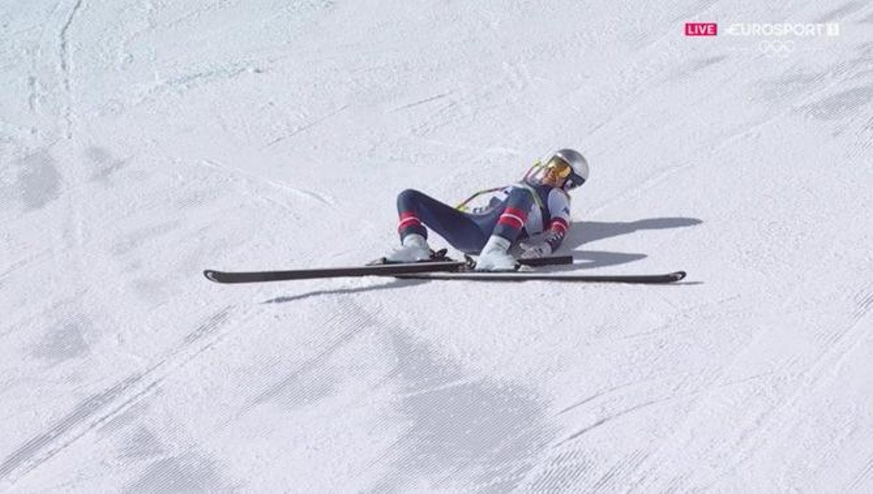 La caduta di Vonn nella libera di Cortina, l’americana era scesa con il crociato rotto