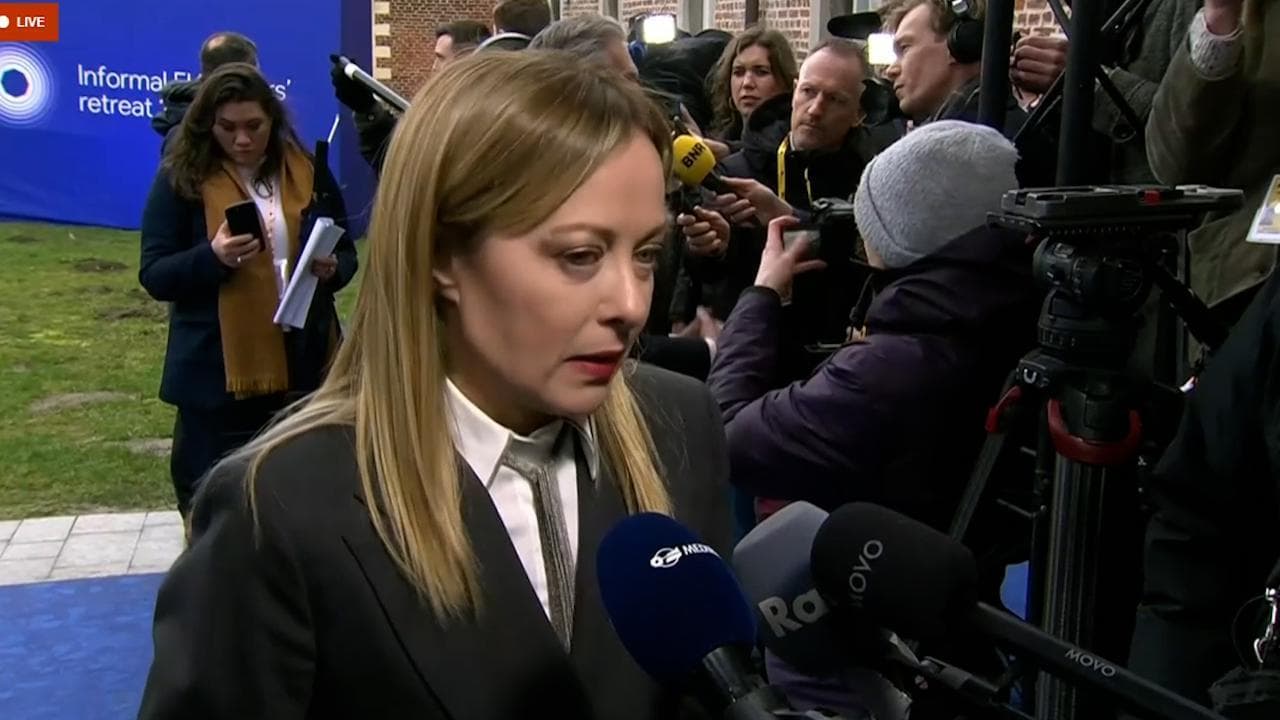 Meloni: "L'Europa deve tornare a pensare in grande, non c'è tempo da perdere"