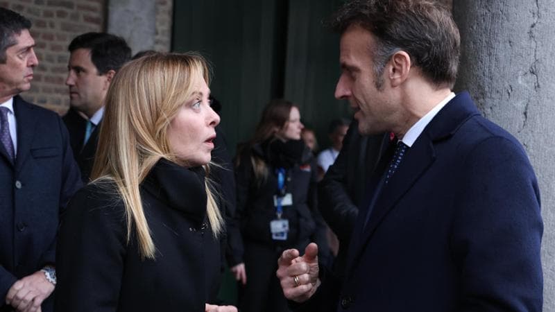 Giorgia Meloni e Emmanuel Macron