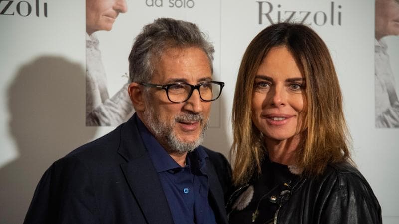Lucio Presta con la moglie Paola Perego