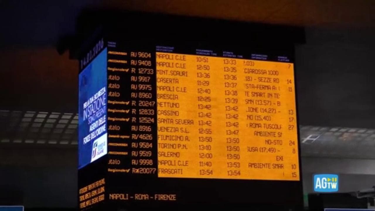 Treni, sabotaggi sulle linee dell'alta velocità: rallentamenti e ritardi a Roma Termini