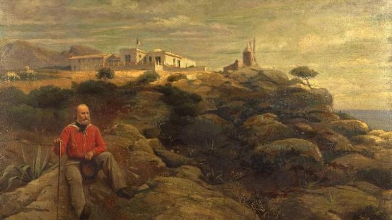 Garibaldi a Caprera in un dipinto di Giacomo Mantegazza del 1890