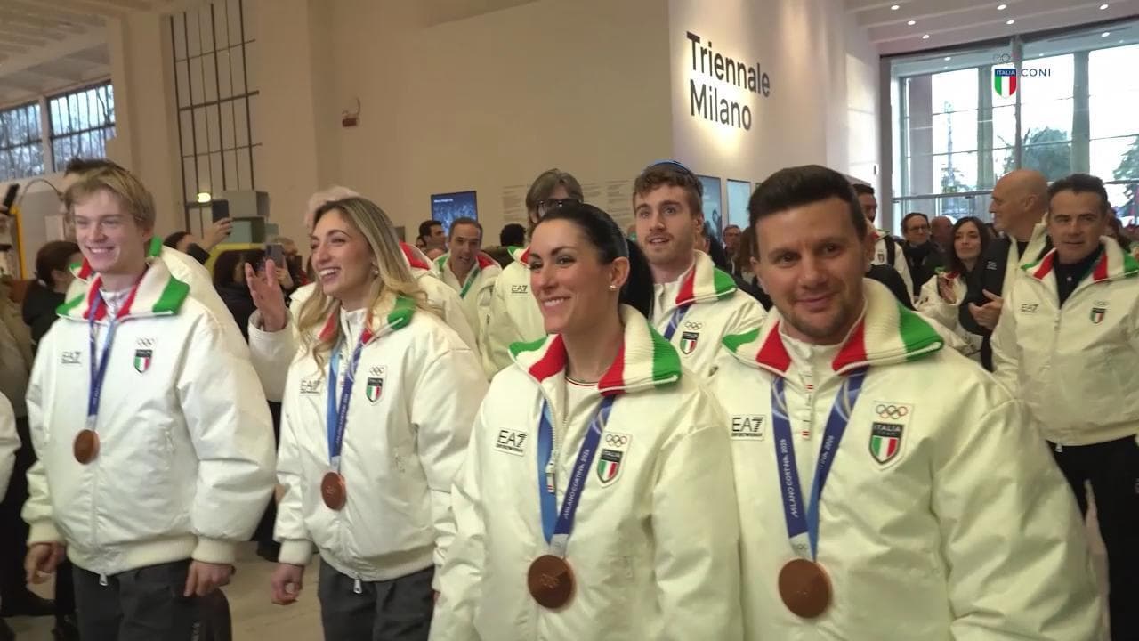 Festa per gli azzurri del pattinaggio di figura a Casa Italia