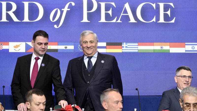 Tajani l’osservatore: “L’Italia resta fuori dal Board of Peace ma aiuterà il dialogo”