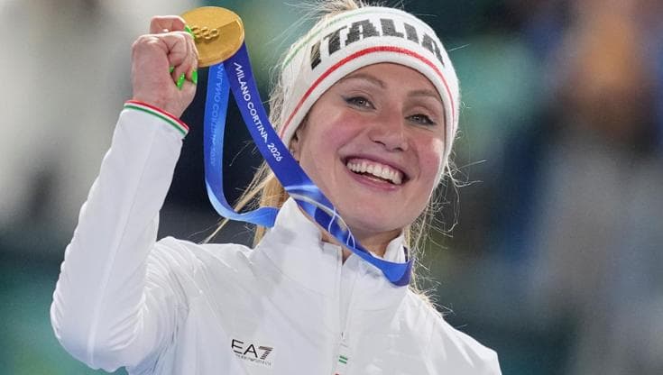 Francesca Lollobrigida, primo oro italiano a Milano Cortina