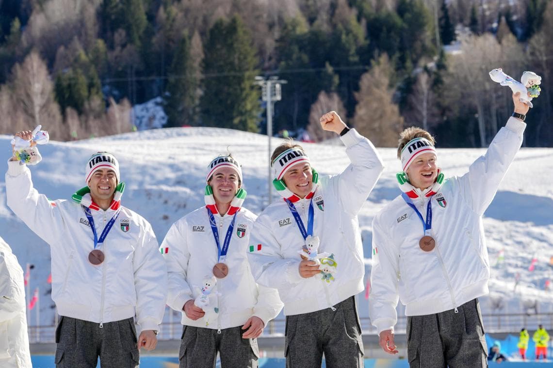 Davide Graz, Elia Barp, Martino Carollo e Federico Pellegrino