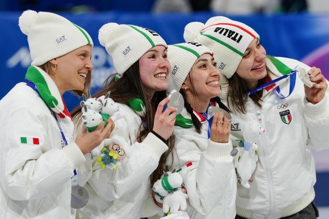 Arianna Fontana, Elisa Confortola, Arianna Sighel e Chiara Betti