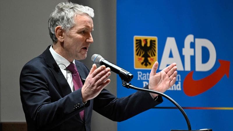 Bjoern Hoecke presidente del partito Afd) nel Land della Turingia