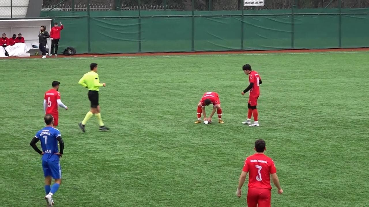 Turchia, gabbiano colpito dal rinvio del portiere crolla a terra: il calciatore lo rianima