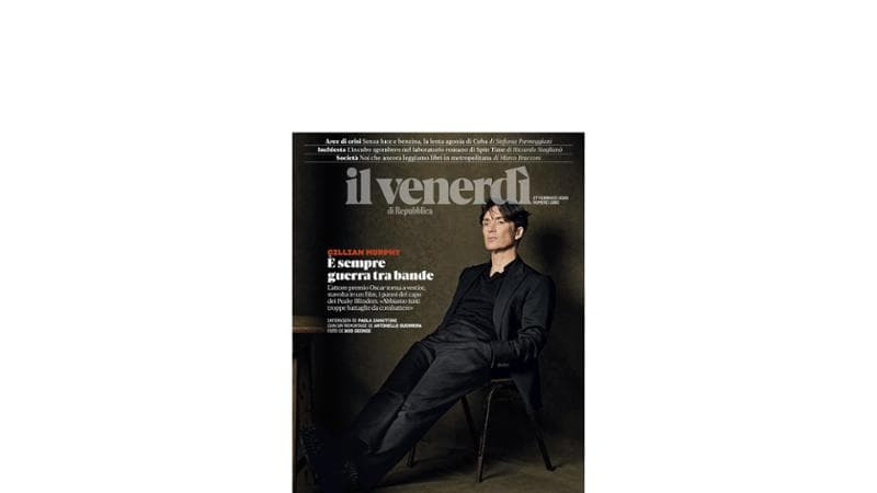 Sul nuovo Venerdì, tutto su Cillian Murphy
