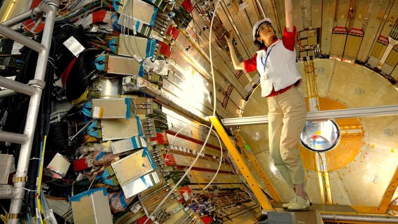 Fabiola Gianotti al Cern di Ginevra. Domani alle 18 sarà al Paganini di Parma per un concerto-reading con la Filarmonica Toscanini diretta da Ruben Jais, che eseguirà la sinfonia Jupiter di Mozart