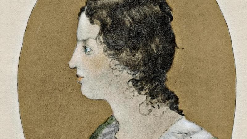 La scrittrice Emily Bront&euml; (1817-1848)
