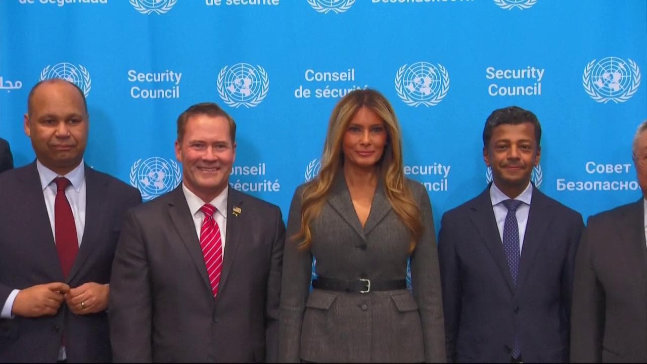 Melania Trump presiede il Consiglio di sicurezza: è la prima volta di una First Lady all’Onu