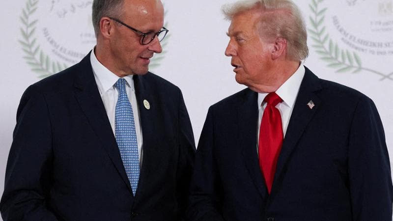 Il cancelliere tedesco con Donald Trump