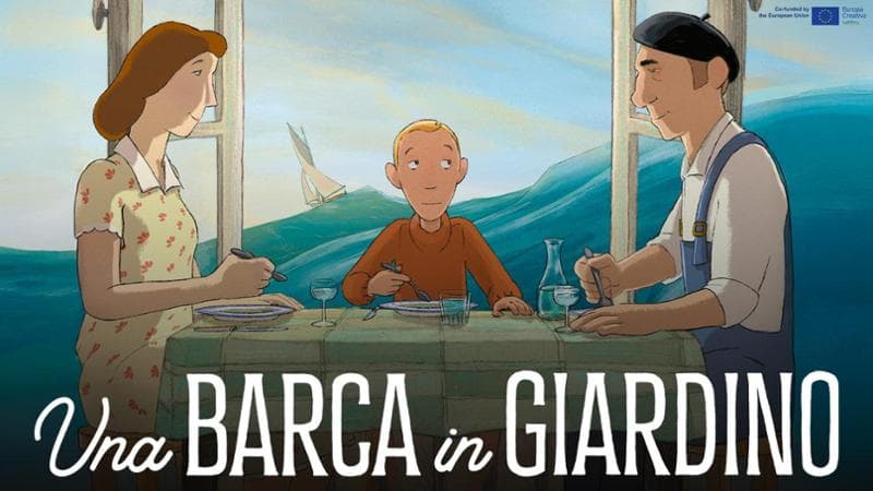 Una barca in giardino, un’animazione senza età e senza tempo
