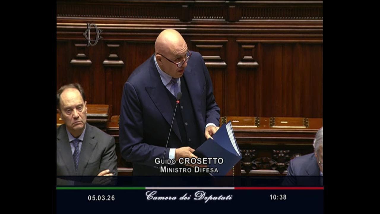 Crosetto: "Alzato al massimo il livello di protezione aerea nazionale: può succedere di tutto"