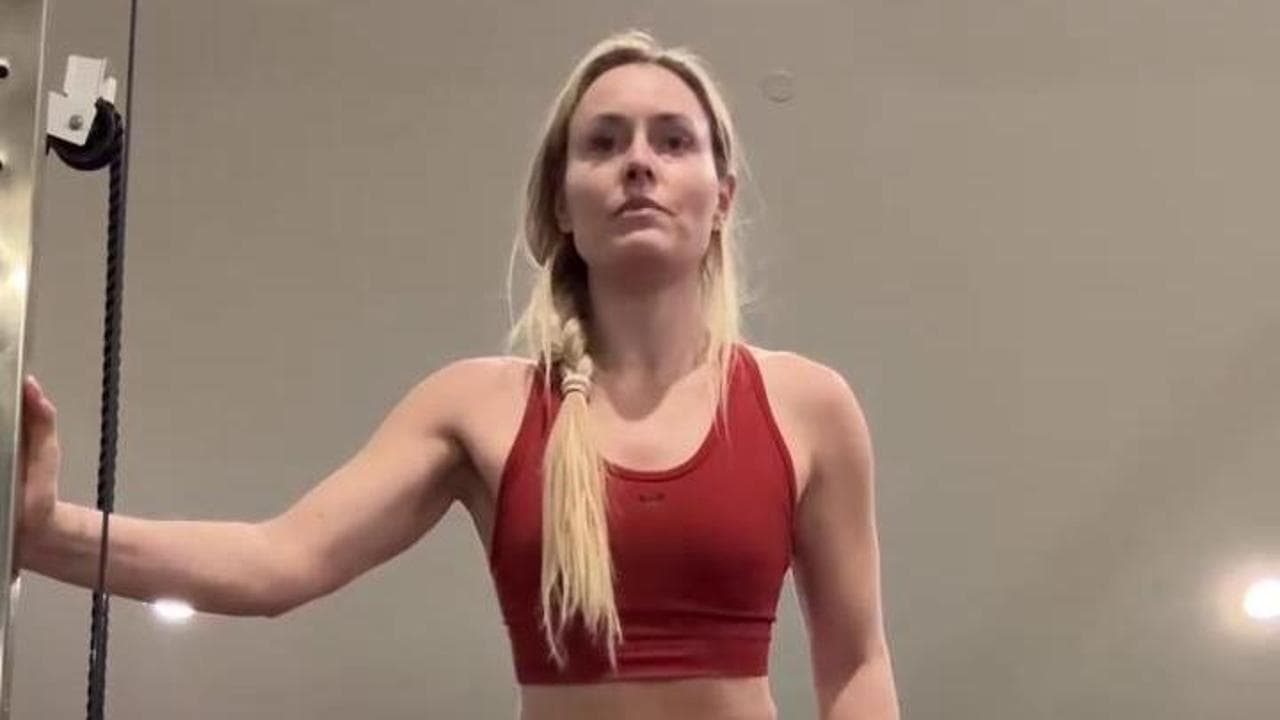 Lindsey Vonn è già in piedi: l'allenamento in palestra a meno di un mese dall'incidente sugli sci