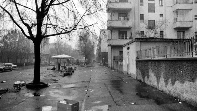 Uno scatto d'epoca del quartiere Giambellino, a Milano