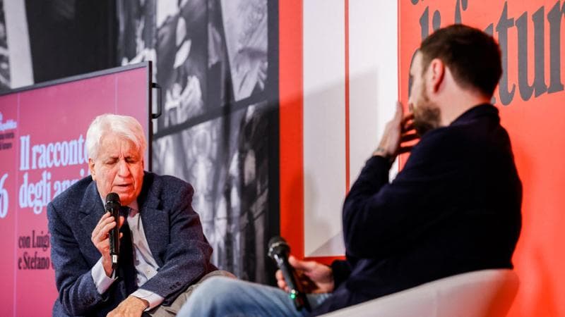 Luigi Manconi e Stefano Cappellini durante l'incontro all'ex Mattatoio di Roma
