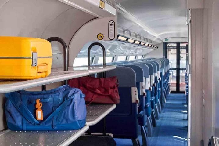 L'area bagagli del TGV