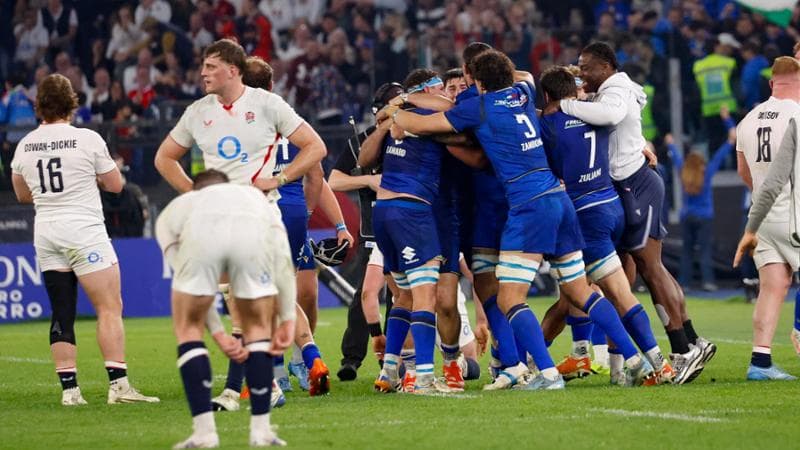 La gioia degli azzurri