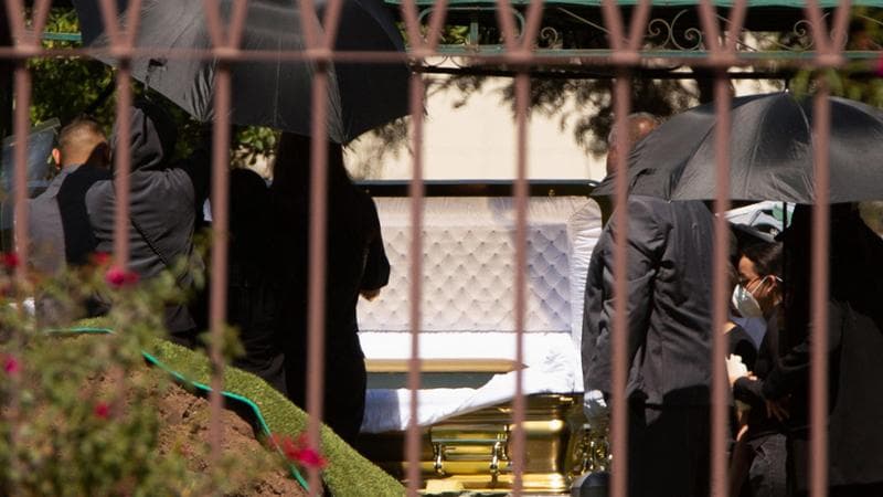 I funerali di El Mencho a Guadalajara (Messico)