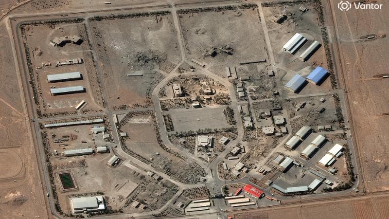 Un'immagina satellitare di Isfahan&nbsp;
