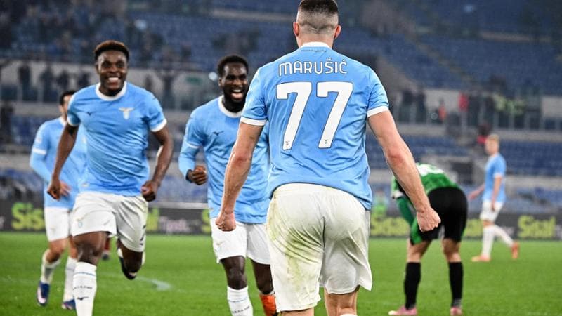 La Lazio torna a vincere: 2-1 al Sassuolo, decide Marusic al 91’