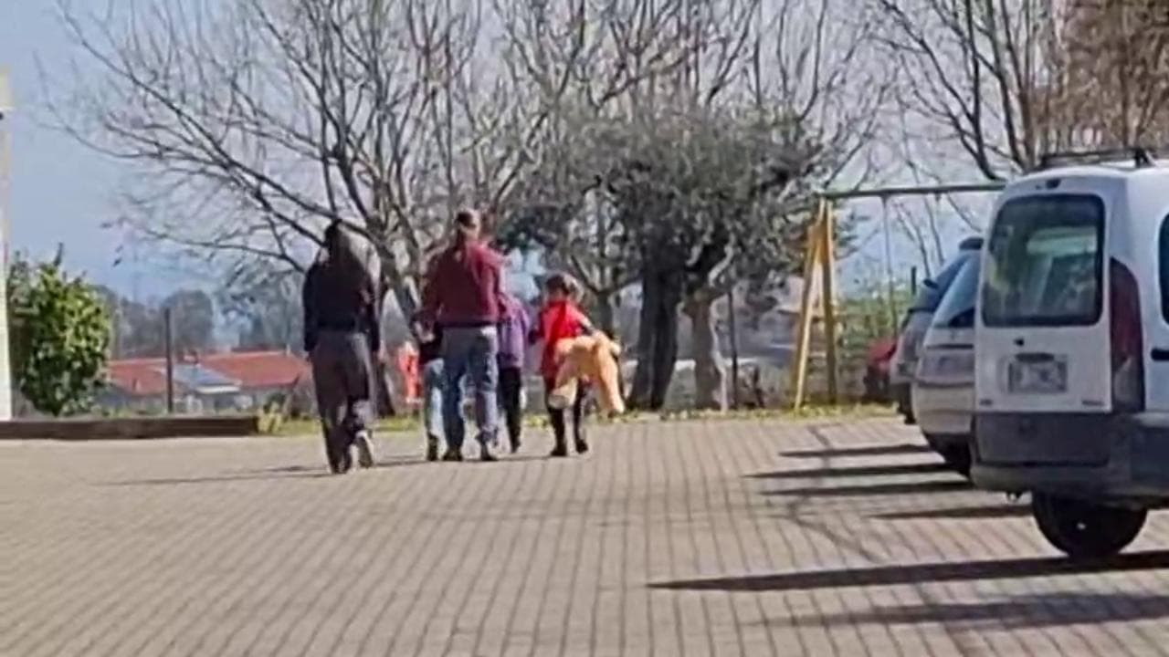 Bimbi nel bosco, l'uscita con papà Nathan e un'educatrice