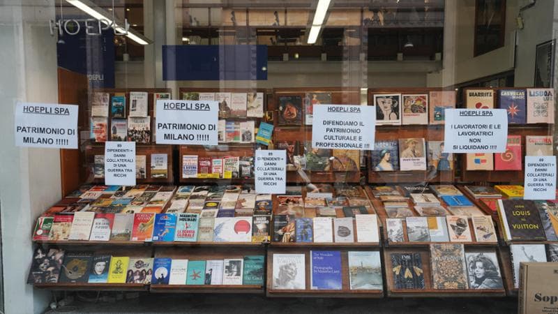 La libreria Hoepli&nbsp;
