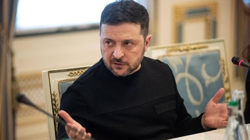 Il presidente dell'Ucraina Volodymyr Zelensky

