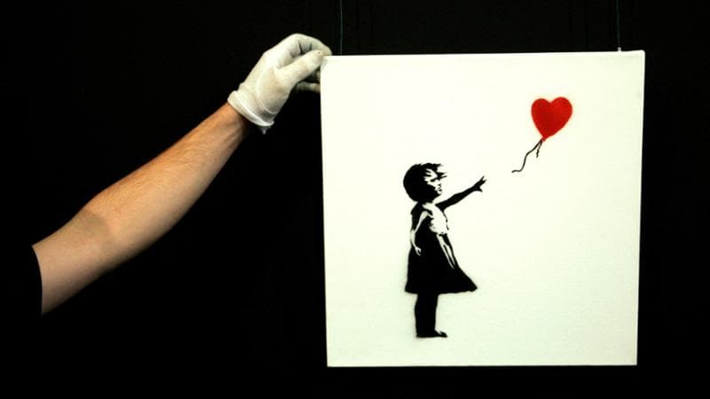 "Balloon Girl" di Banksy