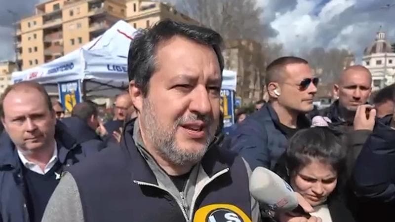 Il leader della Lega Matteo Salvini