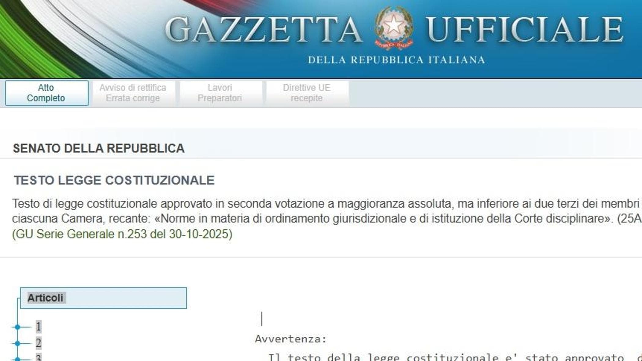 Riforma della giustizia: così cambia punto per punto la Costituzione