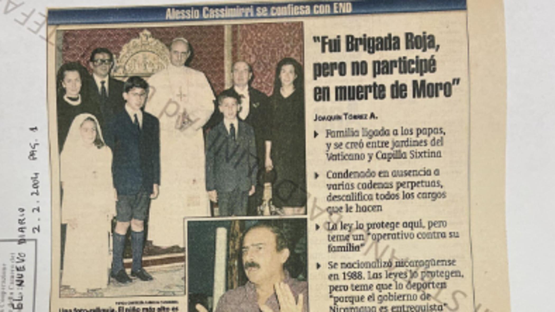 Caso Moro, quel pedinamento contro l’ambasciata in Nicaragua nei file desecretati sul br Casimirri