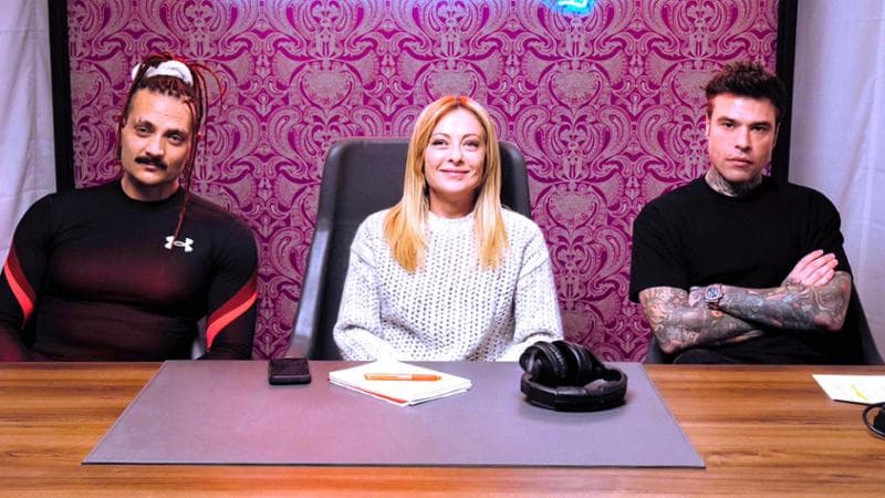 Giorgia Meloni ospite di Pulp Podcast, il podcast di Fedez e Mr. Marra