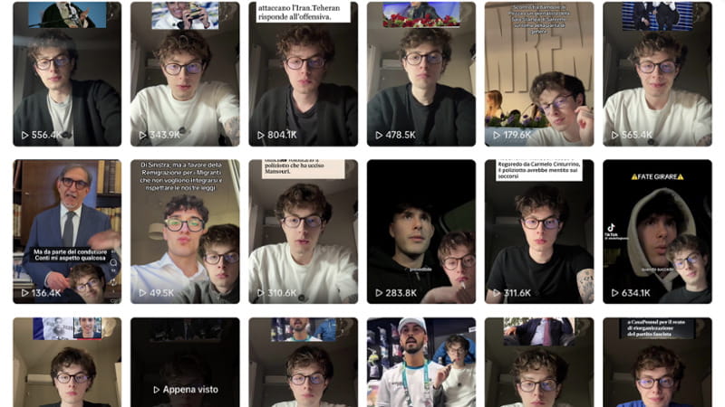 Alcuni fermi immagine dagli account di Raffaele Giuliani, @raffagiulians su Instagram e TikTok