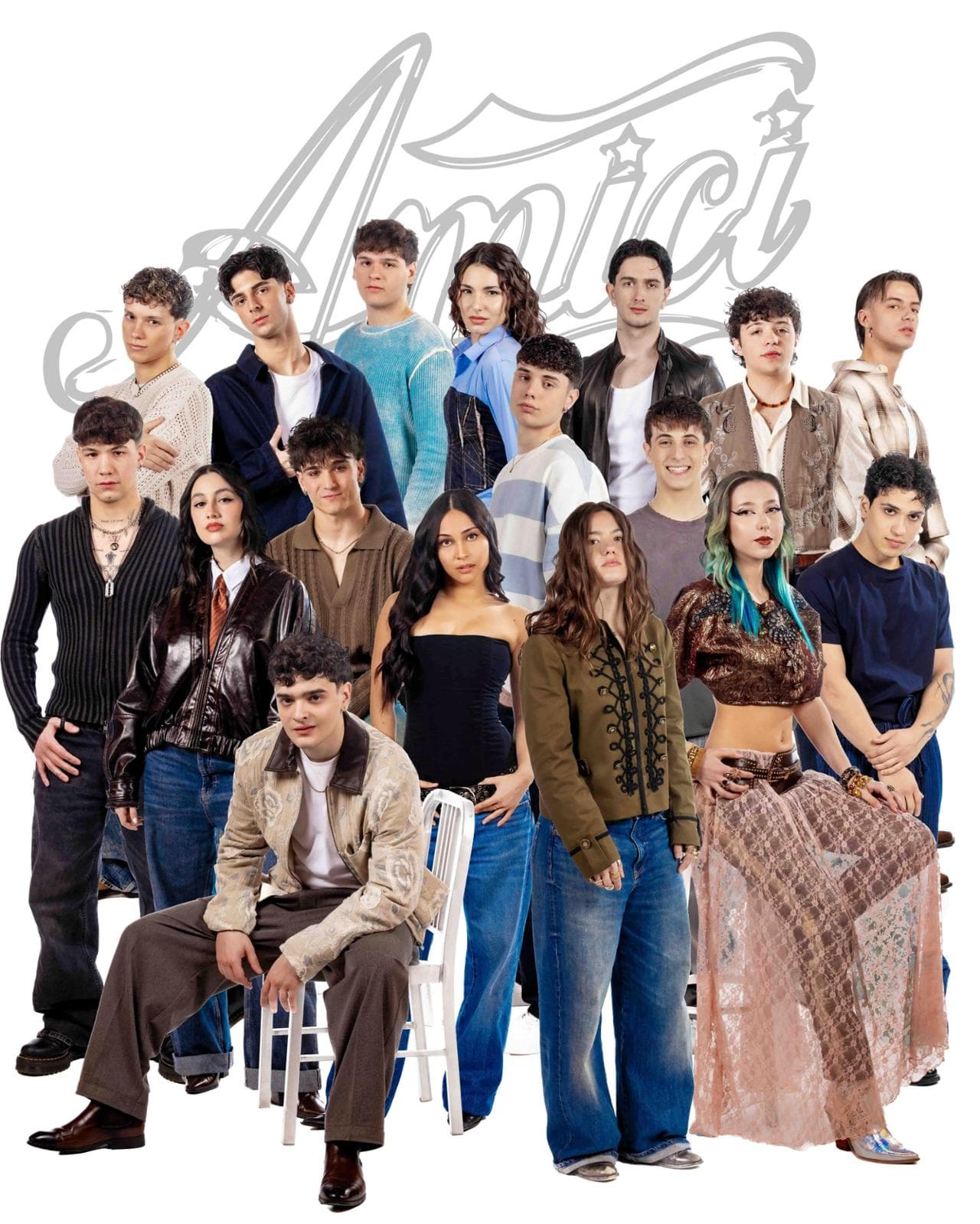 Gli allievi del serale di "Amici 25"