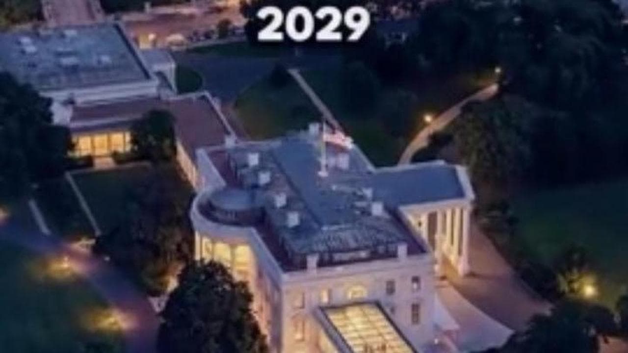 Ecco la Casa Bianca del 2029, con sala da ballo al posto della East Wing: il video postato da Trump