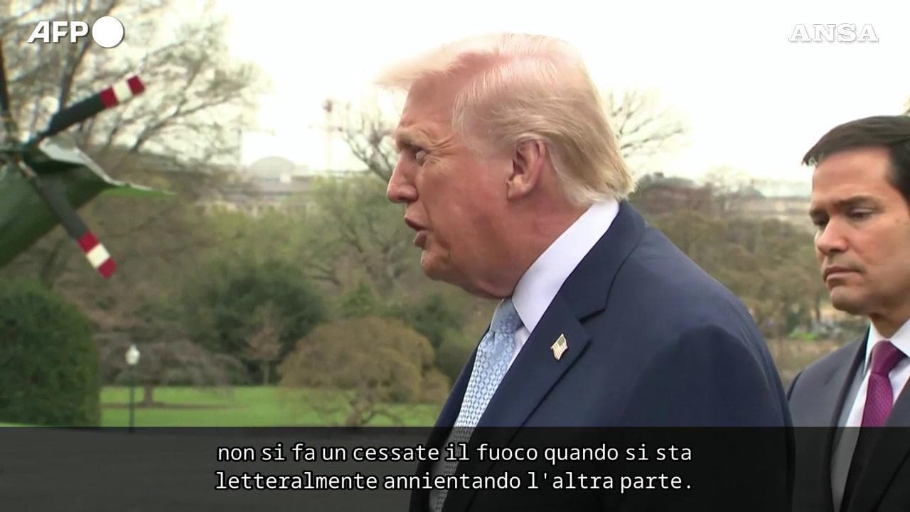 Trump esclude un cessate il fuoco in Iran: "Stiamo annientando la controparte"
