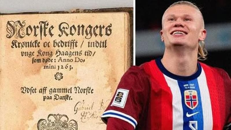 Haaland compra il libro più costoso della storia della Norvegia e lo dona al comune dove è cresciuto